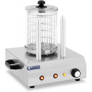 Royal Catering RCHW-350-2 422W 97°C 2 Pinchos Máquina de Perritos Calientes Original