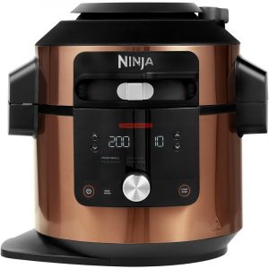 Ninja Foodi SmartLid Olla Eléctrica Multifunción 6-7,5L Acero Inoxidable Original